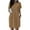 Khaki, variant on Women Soft T Shirt Dress Short Sleeve Casual Summer Tunic Dress Loose Loose Dress With Pockets Women's Long Casual Dresses Woman Summer Casual Dress Womens Dresses Summer Dresses Midi Length Womens