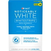 Crest 3D Whitestrips Noticeably White Teeth Whitening Kit, 10 Treatments, 20 Strips