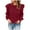 Claret, variant on Lovskoo Sweaters for Women Casual Trendy Solid Pullover Long Sleeve Round-Neck Tops Sweater Light Blue