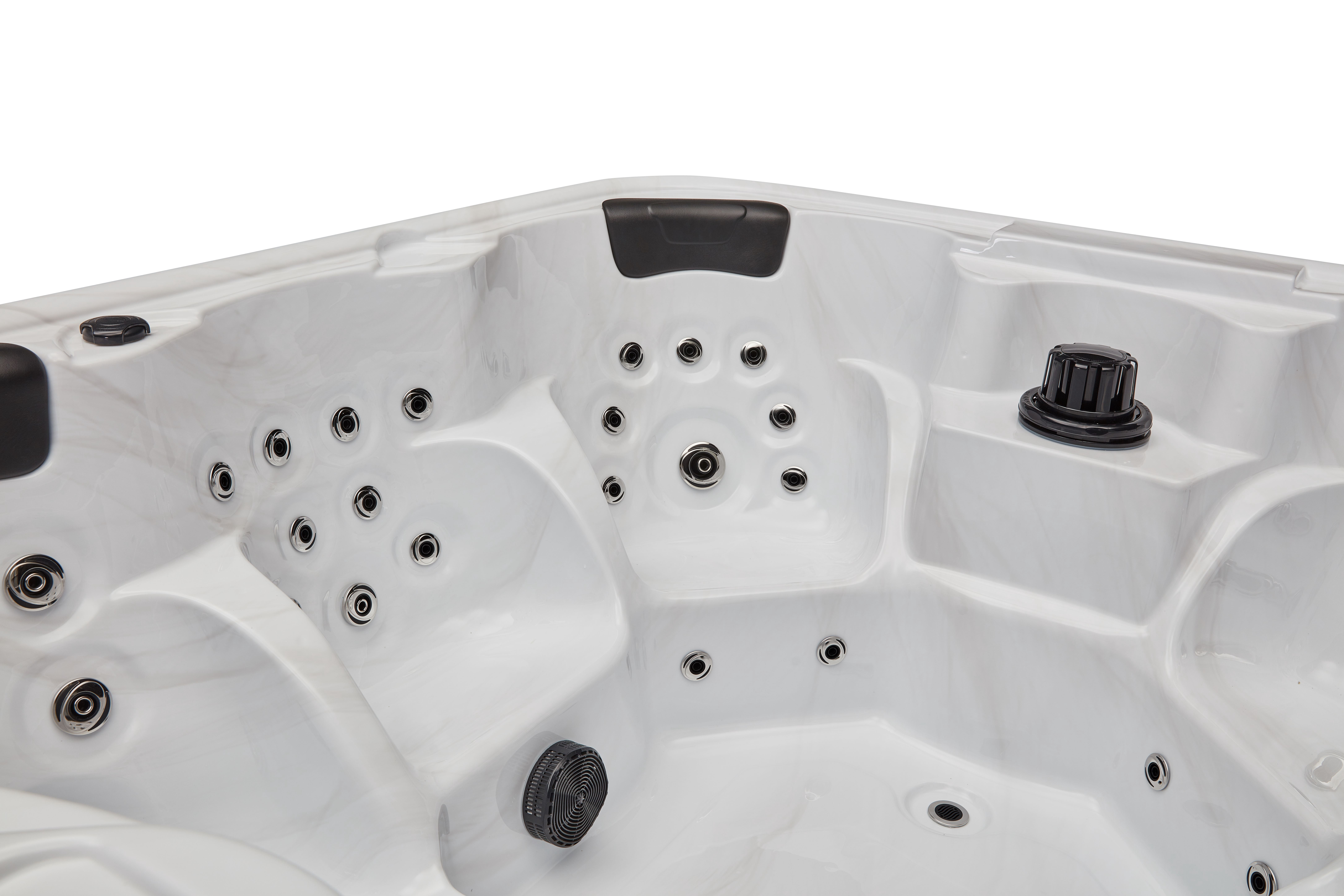 Eclipse 6 Person 51 Jet Hot Tub with Bluetooth, LED Lighting and Ozone