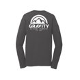 thumbnail image 2 of Gravity Outdoor Co. Chemise à Manches Longues Performance - Charbon - Logo Blanc - 2TG, 2 of 2