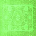 thumbnail image 1 of Ahgly Company Indoor Square Abstract Green Modern Area Rugs, 3' Square, 1 of 4