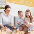 thumbnail image 3 of House Shape Wooden Money Box With Counter Wooden Crafts Money Saving Box Portable Coin Bank Brown Money 1000 G, 3 of 5