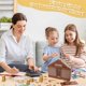 thumbnail image 3 of House Shape Wooden Money Box With Counter Wooden Crafts Money Saving Box Portable Coin Bank Brown Money 1000 G, 3 of 5