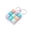 blueC, variant on Keyboard Clicker Fidget Keychain, Mini Clicky Desk Fidget Toy for Stress Relief & Focus, One-Hand 9-Key Row, Assorted Pastel Colors