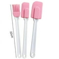 thumbnail image 6 of 3PCS Heat Resistant Silicone Spatula and Brush Set - Non-Stick Rubber Spatula Kitchen Utensils for Cooking, Baking, and Mixing - Ergonomic, 6 of 7