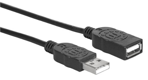 Manhattan 10ft USB 2.0 A Male/Female Extension Cable 
