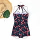 thumbnail image 4 of Trajes de baño de una pieza para mujer, traje de baño de bikini con tirantes y espalda descubierta con estampado para mujer, 4 of 4