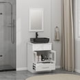 thumbnail image 5 of ELECWISH 24" Vanity Bathroom Cabinet with Mirror and Vessel Sink Bowl Faucet Combo Set, 5 of 9
