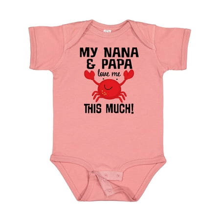 

Inktastic Nana and Papa Love Me Grandson Outfit Gift Baby Boy or Baby Girl Bodysuit