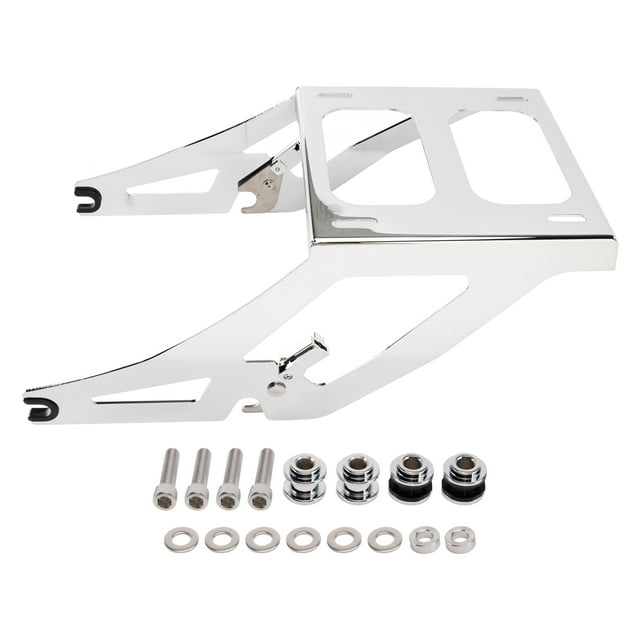 Chrome Two Up Luggage Trunk Mount Rack For Softail Low Rider / Sport Glide 18-25