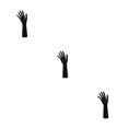 thumbnail image 2 of Wweixi Chic Chain Hand Model Shop Display Holder for Stunning Jewelry Showcase Black 25.5cm 3Set, 2 of 6