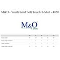 thumbnail image 2 of M&O - Youth T-Shirts, Short Sleeve, Soft Touch bulk Colors|100% preshrunk cotton, 5 oz |6- Pack, Size: XS, 2 of 5