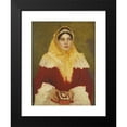 thumbnail image 2 of Lazar Krestin 19x24 Black Modern Framed Museum Art Print Titled - Portrait of a Jewish Woman Holding a Prayer Book, 2 of 5