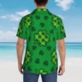 thumbnail image 6 of Kll Men'S Hawaiian Shirt Short Sleeve Button Down Beach Shirts-St Patrick'S Day5, 6 of 8