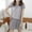 Gray, variant on Women's Pajama Sets Under $10 Free Shipping Casual Knitted Streak Round Neck Short Sleeve Shorts Home Set