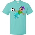 thumbnail image 3 of Inktastic Soccer Playing Mermaid T-Shirt, 3 of 5