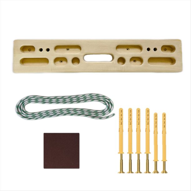 Tabla de Dedos Práctica, Tabla de Escalada de Madera, Tabla Colgante para Entrenamiento de Fuerza de Dedos, Dominadas.