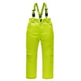 thumbnail image 2 of dgysar Women's Essential Insulated Ski Bibs, Water Resistant Snow Pants for Skiing & Snowboarding Fluorescent Green L, 2 of 5