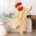 thumbnail image 5 of Big Mouth Monster Onesie Pajamas, Silly Funny Plush Monster One Piece, Ultra-Soft Plush Hooded Loungewear for Adult Sleepwear Cosplay, M, 5 of 5