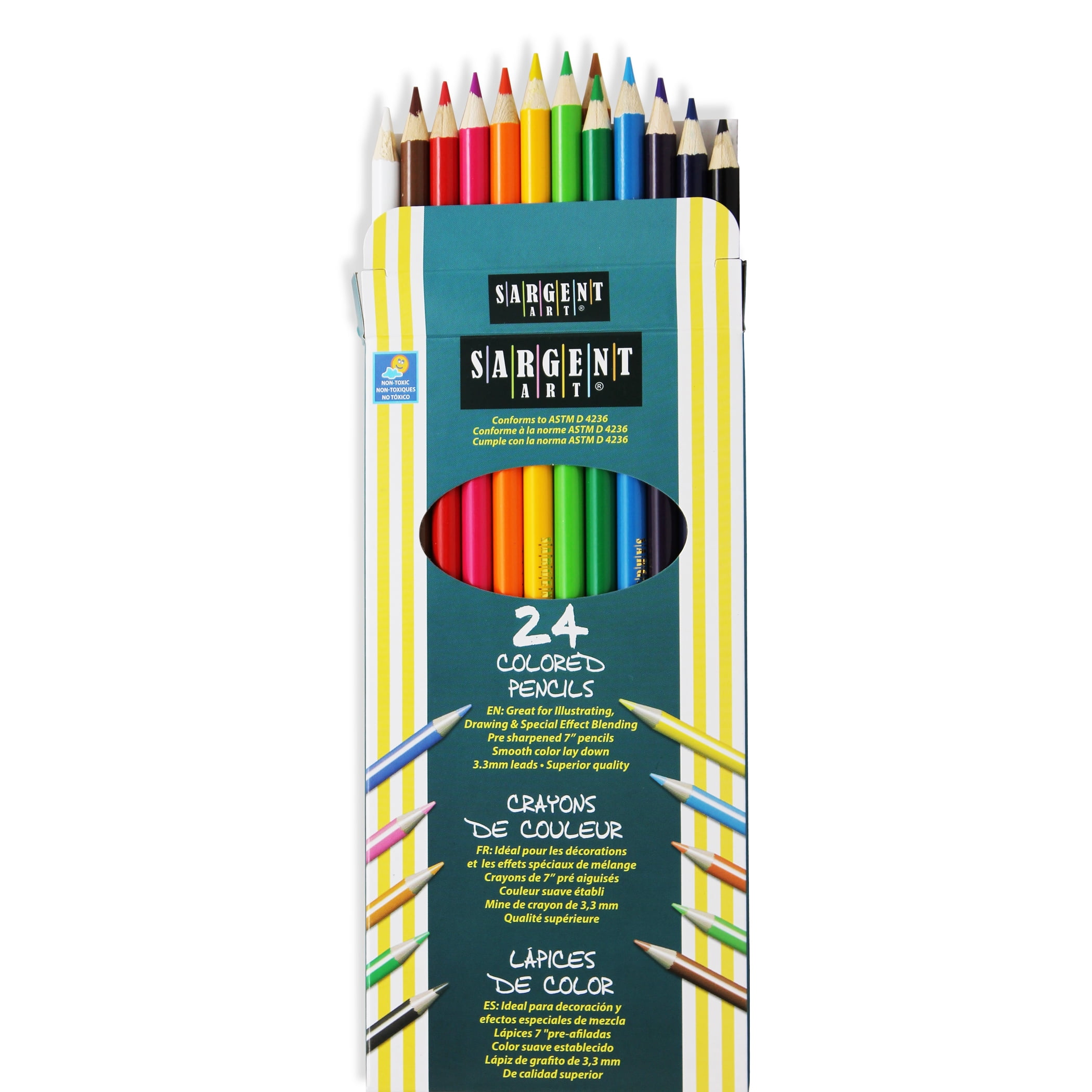 Sargent Art® Colored Pencils, 24 per pack, 6 packs - Walmart.com