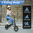 thumbnail image 3 of UBesGoo Electric Bike for Adults 450W Motor, 15.5 mph Folding Ebike, 36V 7..5AH Battery 25 PAS Range Miles, Black, 3 of 6