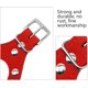 thumbnail image 5 of Arnés para perros, bandolera ajustable con anilla metálica, bandolera acolchada y cómoda para cachorros y perros de razas pequeñas para pasear, rojo, L, 5 of 5