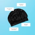 thumbnail image 6 of Gimme Beauty Sweet Dreams Satin Sleep Bonnet for Medium Hair - Black, 1 Count, 6 of 9