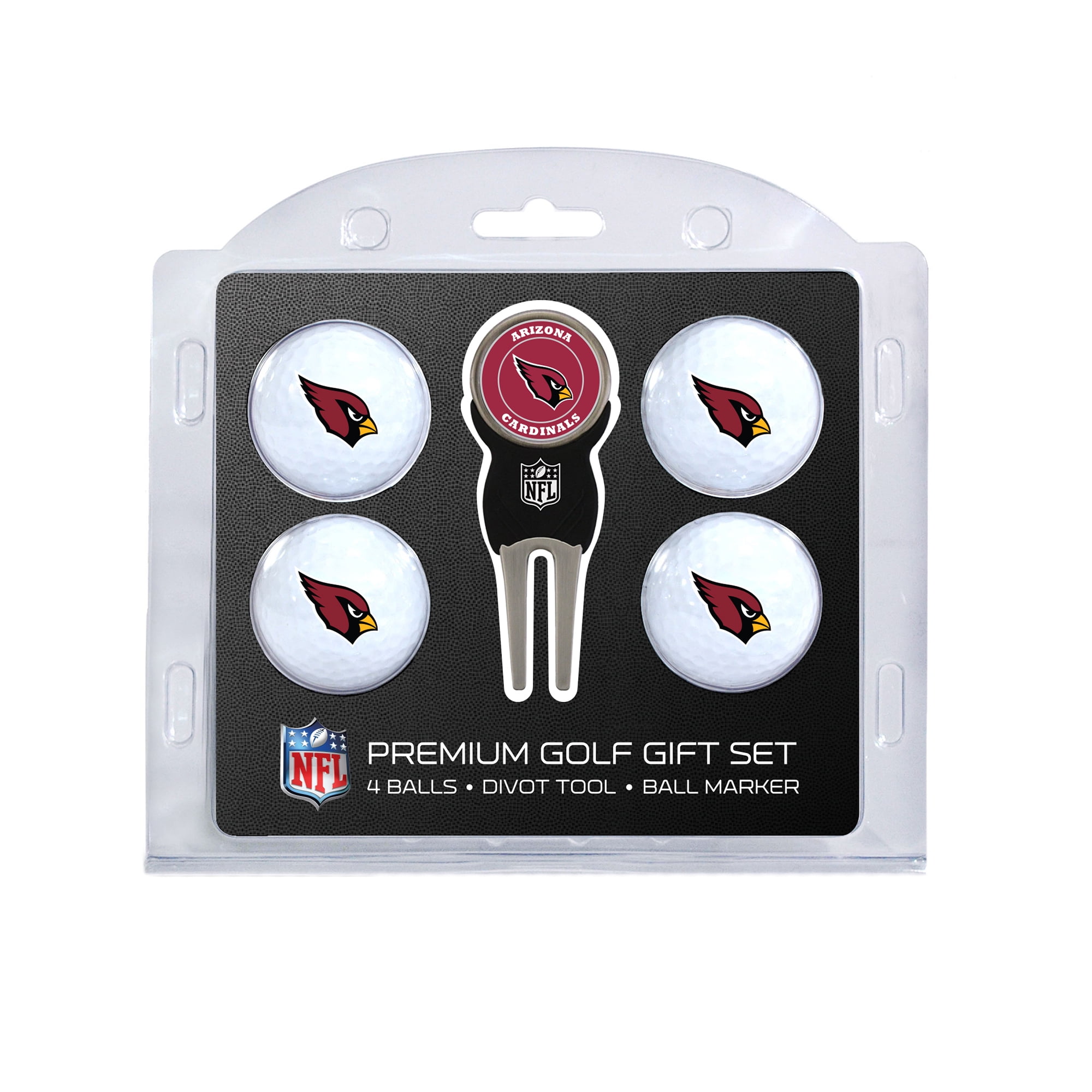 Team Golf Arizona Cardinals Golf Balls, 4 Pack