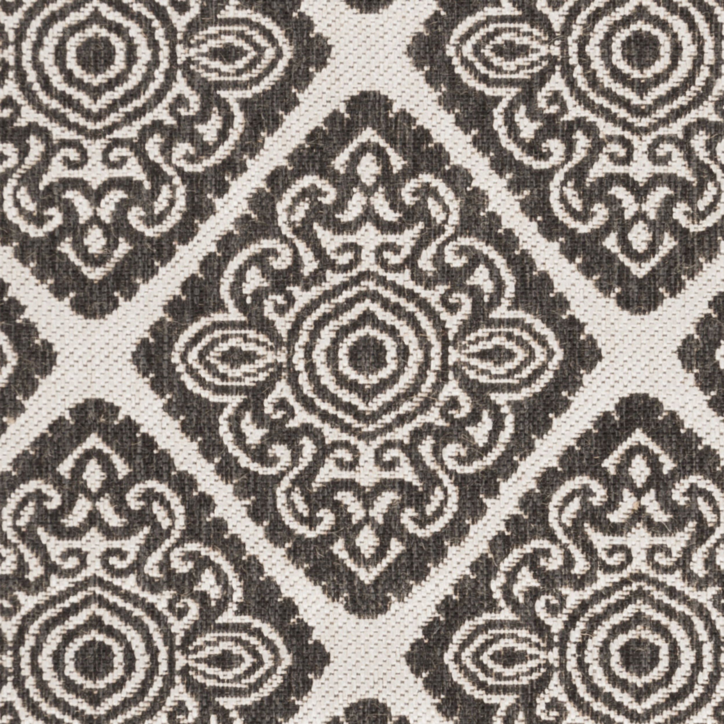 SAFAVIEH Linden Franco Damask Area Rug, Light Grey/Charcoal, 4' x 6'