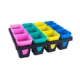 thumbnail image 2 of Bothyi Nursery Pots Tray Indoor Outdoor Sturdy Lightweight Small Seedling Pot Stand 12 Cell, 2 of 8