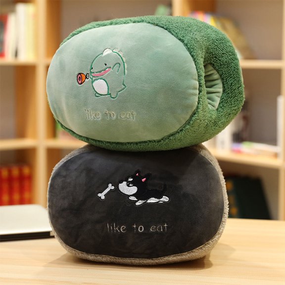 ETEREAUTY Plush Hand Warmer Pillow with Chic Design for Cozy Winter Napping and Comfort