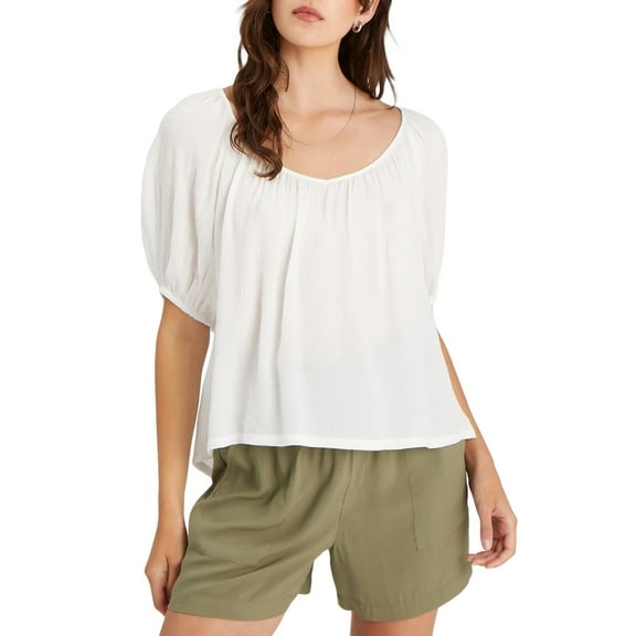 Sanctuary Women's The House Tie-Back Top Blouse White Size XXL MSRP $89