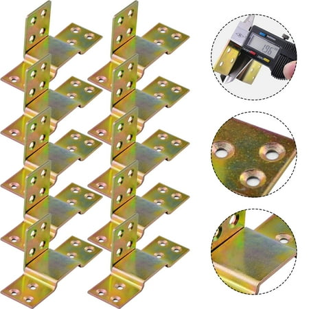 

Goodhd 10pc Wood Bed Rail Metal Bracket Fastener Fitting Furniture Connector Color Zinc