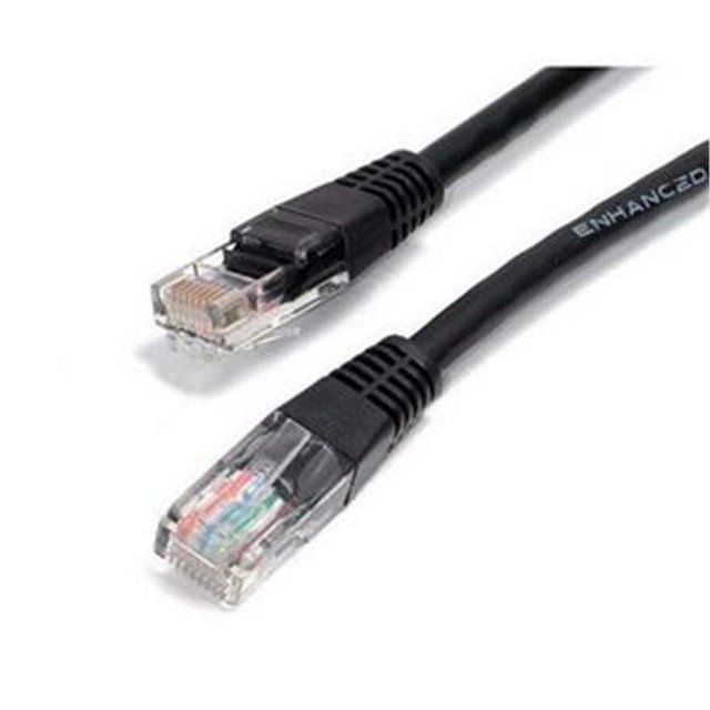 Câble de Patch Cat6 2 Pi 1 x RJ-45 1 x RJ-45 Câble de Patch Noir