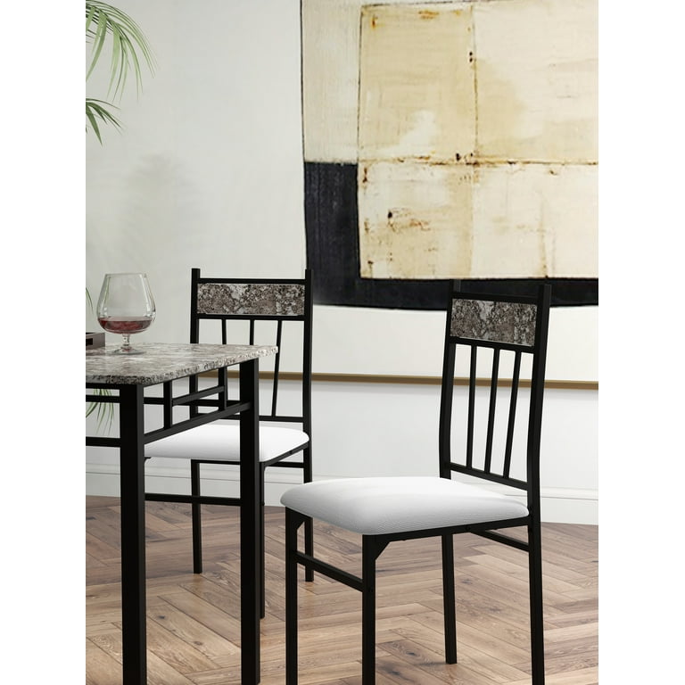 Costway 5 piece faux marble dining set table and 4 chairs kitchen breakfast furniture new arrivals