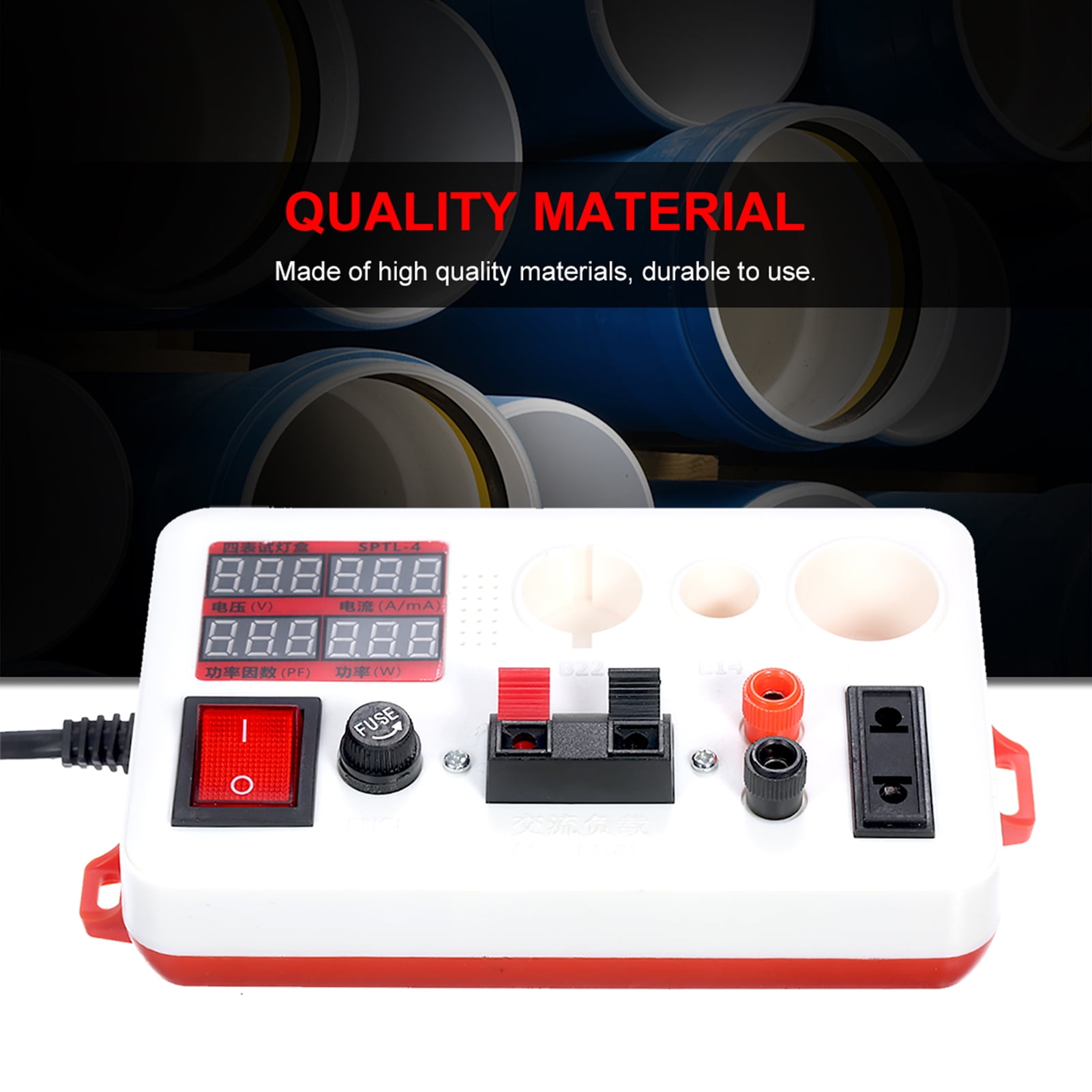 Dream Lifestyle LED Bulb Voltage Tester 4 Parameter Display High Precision Testing Plastic Fast