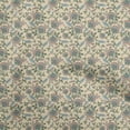 thumbnail image 1 of oneOone Cotton Jersey Light Beige Fabric Asian Suzani Sewing Craft Projects Fabric Prints By Yard 58 Inch Wide, 1 of 5