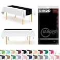 thumbnail image 2 of Grandipity Black 6 Pack Premium Disposable Plastic Table Runner 14 x 108 Inch. Table Runner for Dinner Parties & Events, 2 of 4