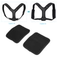 thumbnail image 3 of Adjustable Black Correction Belt, Square Buckle Posture Correcter, Correct Bad Posture For Man Woman, 3 of 8