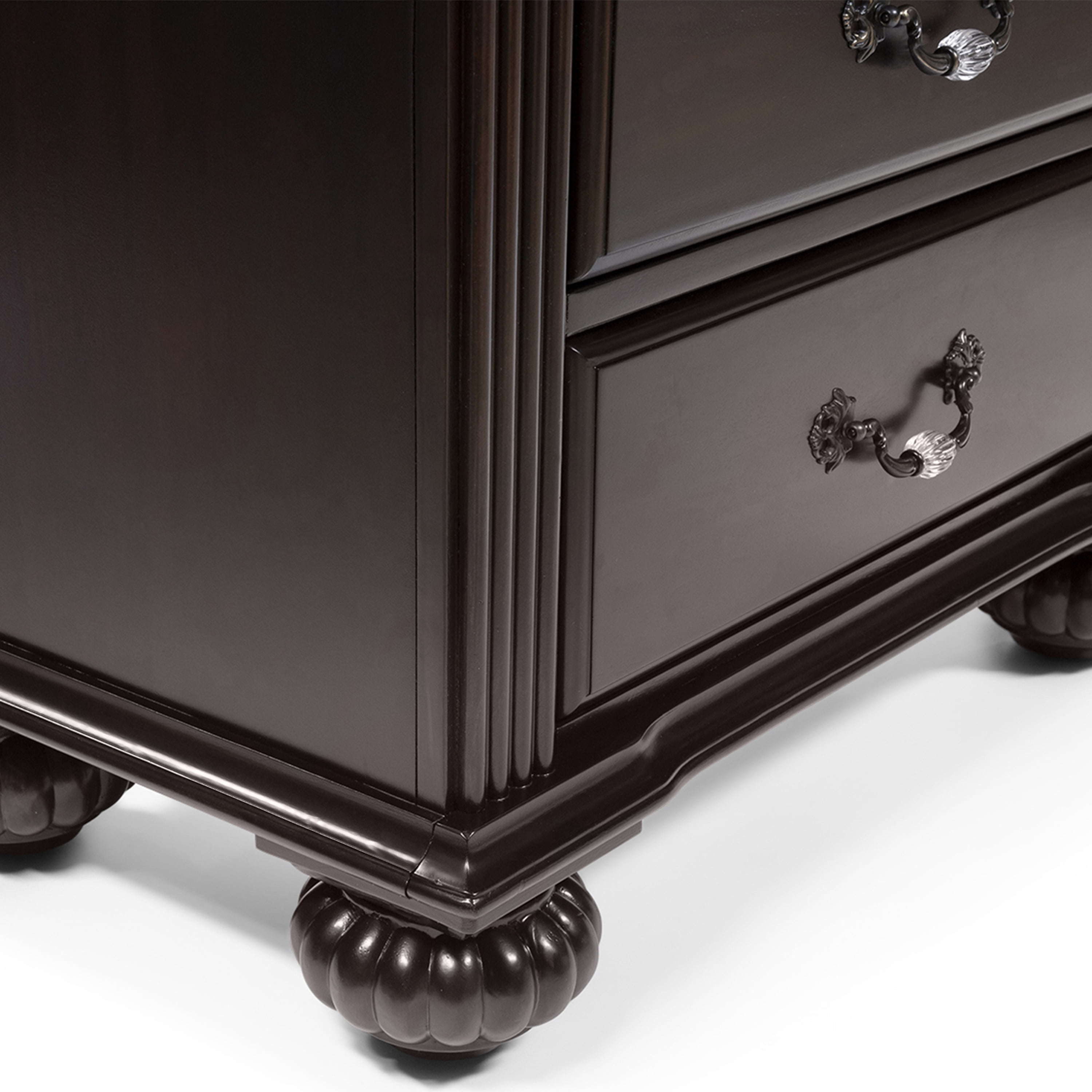 Furniture of America EL Paso Transitional 6-Drawer Chest, Dark Walnut