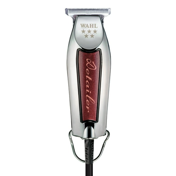Wahl Professional Detailer Recortadora con cable Cuchilla en T ajustable Motor giratorio liviano Kit completo Borgoña