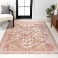 thumbnail image 3 of JONATHAN Y MDP308B-3 Darija Ornate Geometric Medallion Pink 3 ft. x 5 ft. Area Rug, 3 of 5