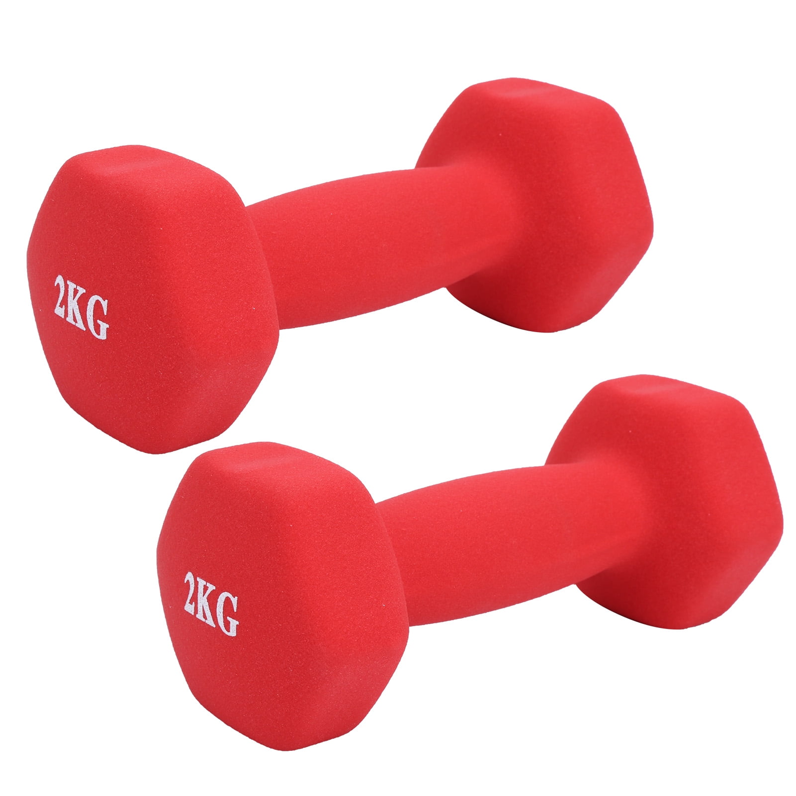 Hex Dumbbell, Home Quiet Fitness Dumbbell, 2 × 2KG Iron Exercise Weight