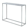 thumbnail image 3 of Convenience Concepts Gold Coast Faux Marble Console Table in Silver Metal Finish, 3 of 5