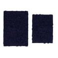 thumbnail image 5 of Home Weavers Modesto Bath Rug 100% Cotton Non-Slip Bathroom Rug Set Machine Washable Bathroom Rug-17"x24", Bath Rug- 21"x34", Navy Color 2 Piece Bath Rug set, 5 of 7
