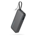 thumbnail image 1 of Power Bank CUKTECH 20000 mAh 45 W con cable USB-C para iPhone, color gris, 1 of 9