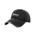 thumbnail image 3 of Krdevn Letter Embroidery Distressed Washed Kids Baseball Cap Adjustable Lightweight Outdoor Sun Hat for Toddler Boys Girls, 3 of 5