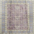 thumbnail image 1 of Ahgly Company Machine Washable Indoor Square Traditional Pale Silver Gray Area Rugs, 4' Square, 1 of 7