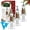 3pcs, variant on Nutcracker Soap Dispenser Clear, 100ml Refillable Acrylic Holiday Pump Bottle